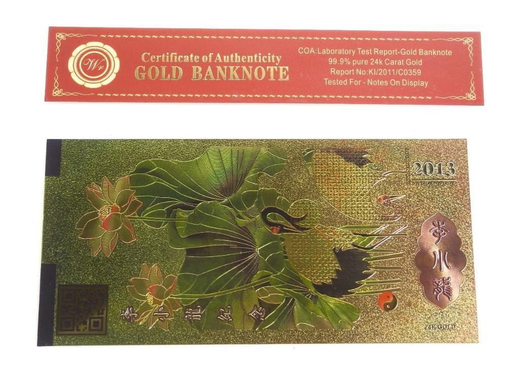 100.00 Gold 24kt Lee 9999 Leaf Bruce Note Note Leaf 100.00 Bruce Lee Gold 24kt 9999